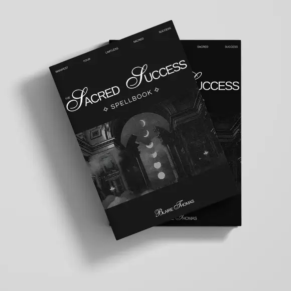 The Sacred Success Spellbook mockup